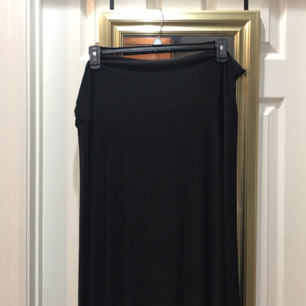 LuLaRoe Black Slinky Maxi Skirt